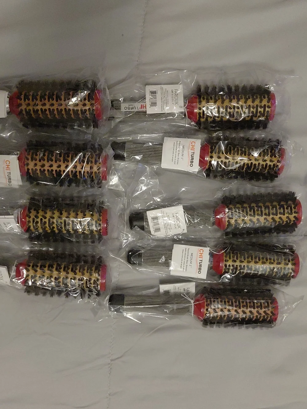 CHI Turbo Round Brush CB06 - Silver and Black (Pack Of 9)